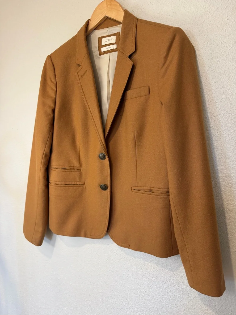 J. Crew Schoolboy Camel Blazer